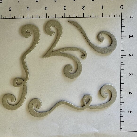 Lot 6 Bags Chipboard Miscellaneous Scrapbooking Flowers, Letters, Puzzle - Picture 6 of 10